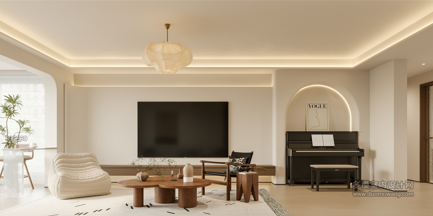 现代中古客厅静态2