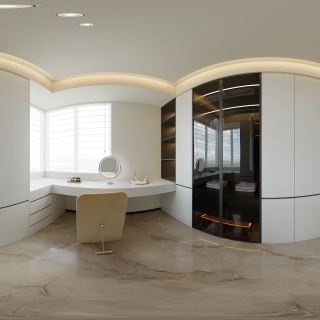 现代衣帽间全景