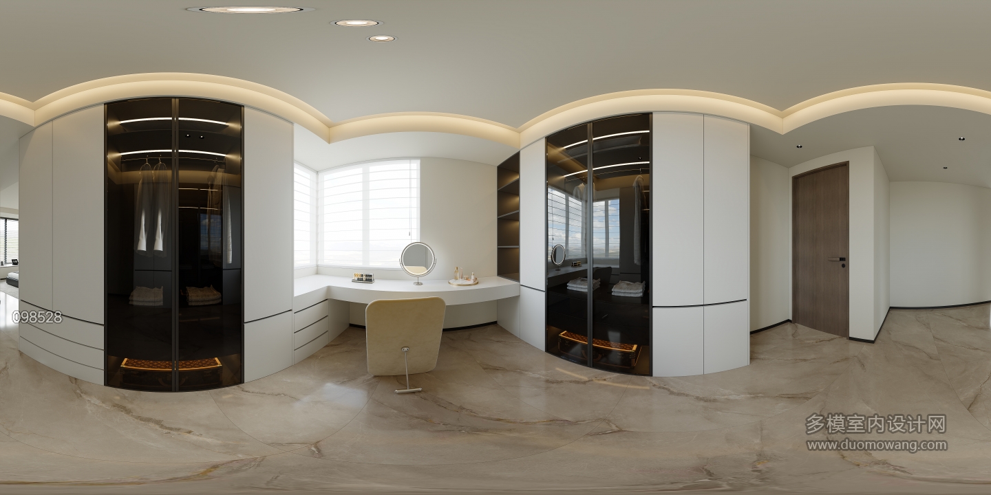 现代衣帽间全景