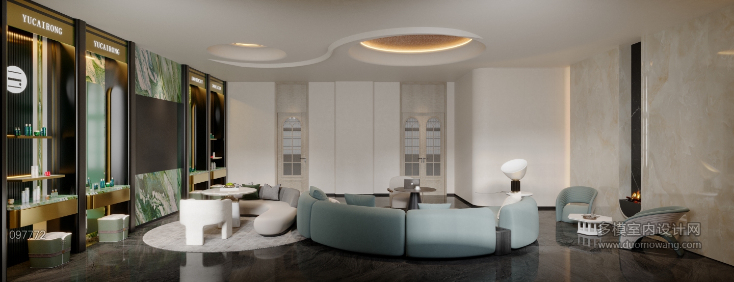 商务合作洽谈区特写2