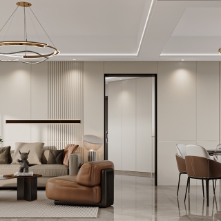 现代客餐厅特写