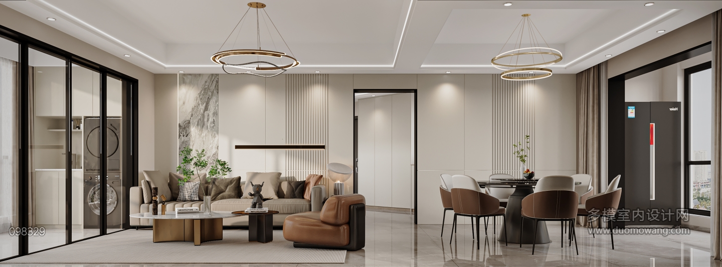 现代客餐厅特写