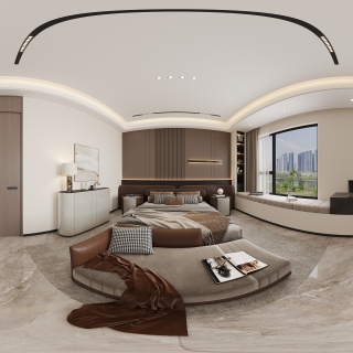 现代三楼主卧全景