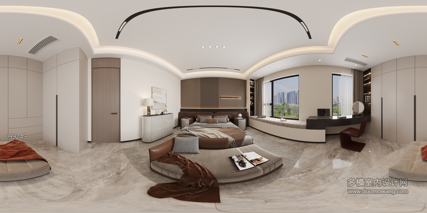 现代三楼主卧全景