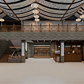 中式 药膳 一楼大厅01