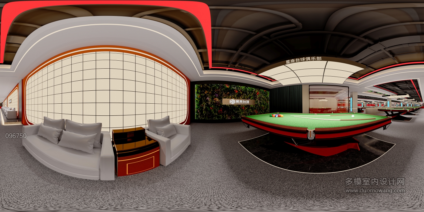 现代台球室