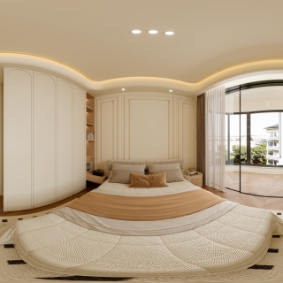 法式南次卧全景