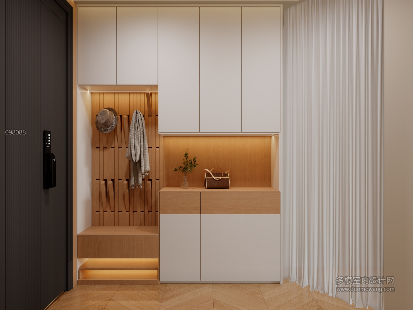 奶油风 玄关静态