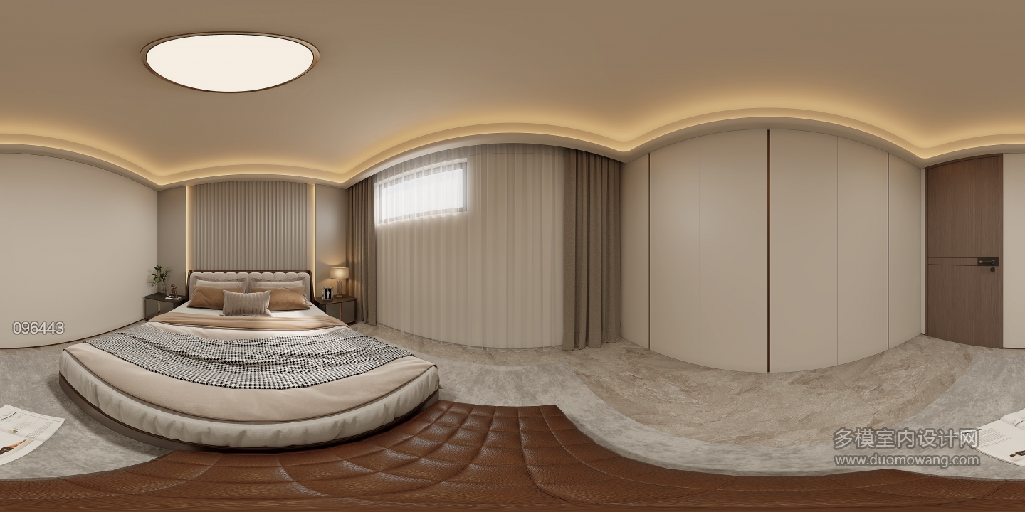 意式负一楼卧室360