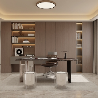 意式负一楼书房