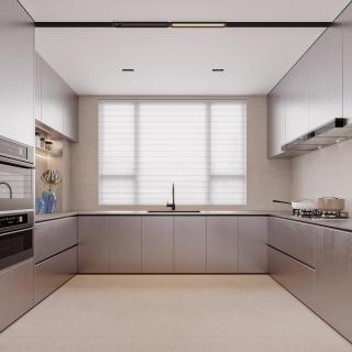 一层现代厨房特写