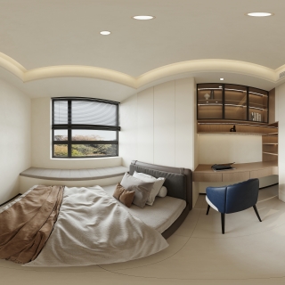 现代 男孩房 全景