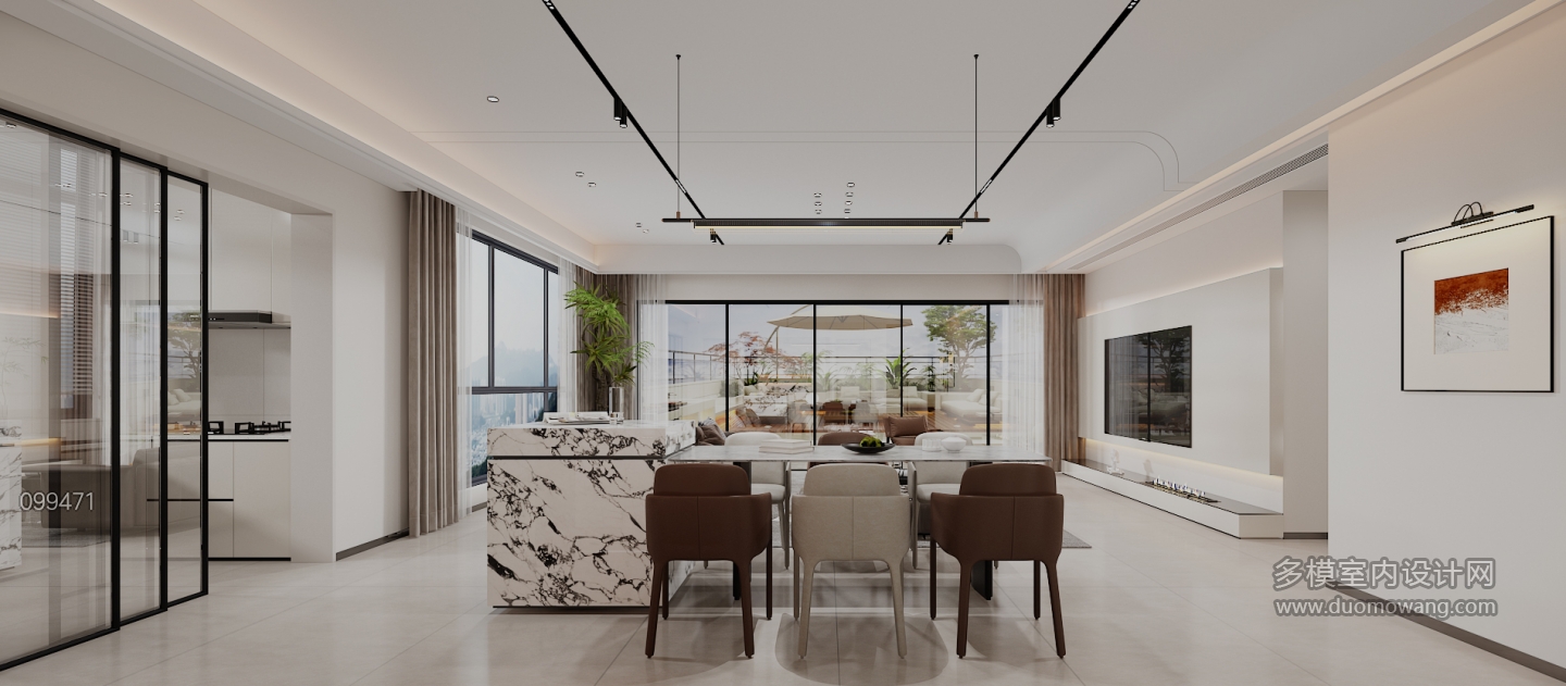 现代客餐厅静态一