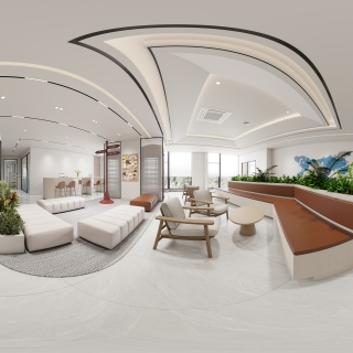 现代休闲区全景