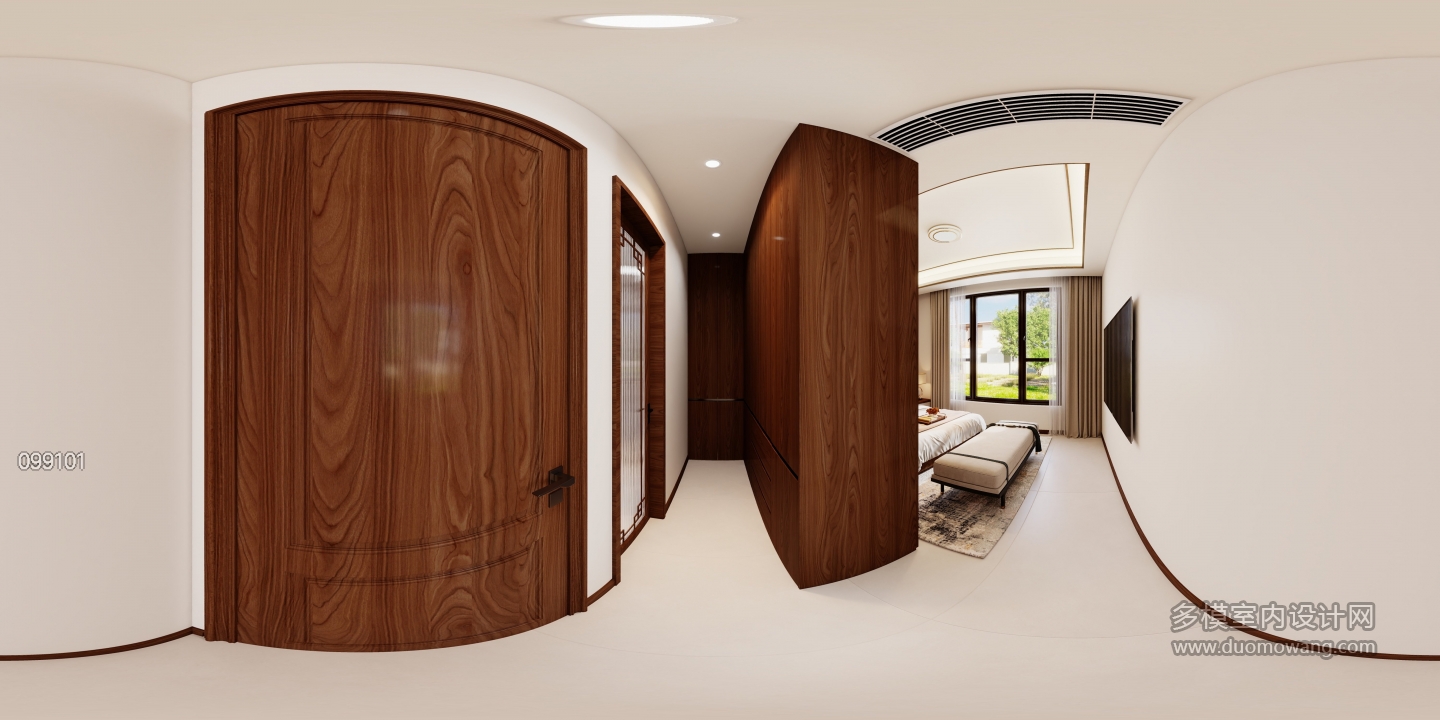 新中式一楼东南衣帽间