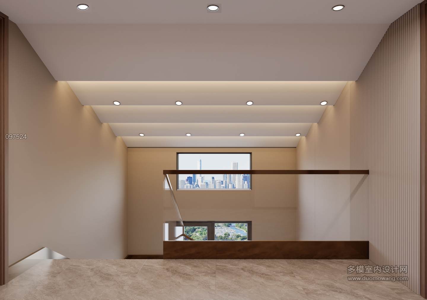 意式别墅 3楼楼梯静态