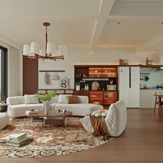 多彩一号3改414_一层客厅001