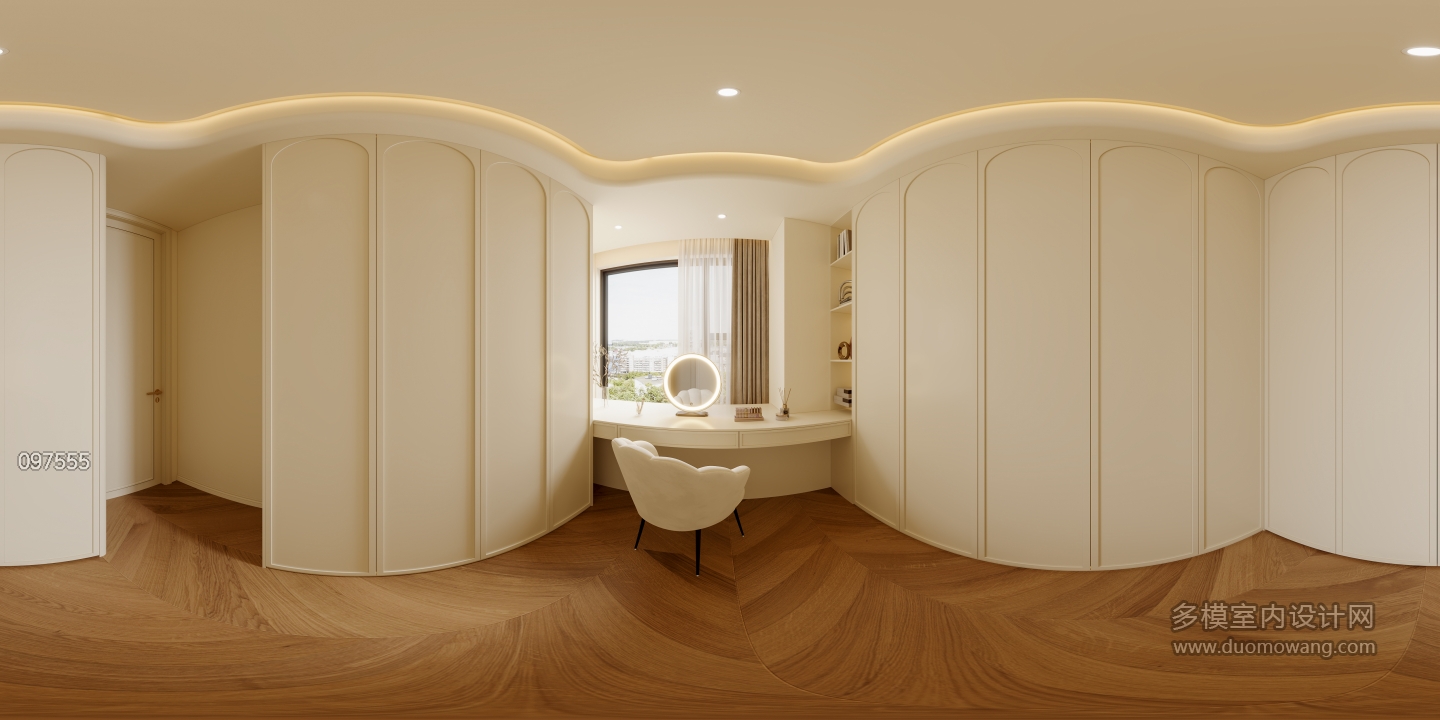 法式衣帽间全景