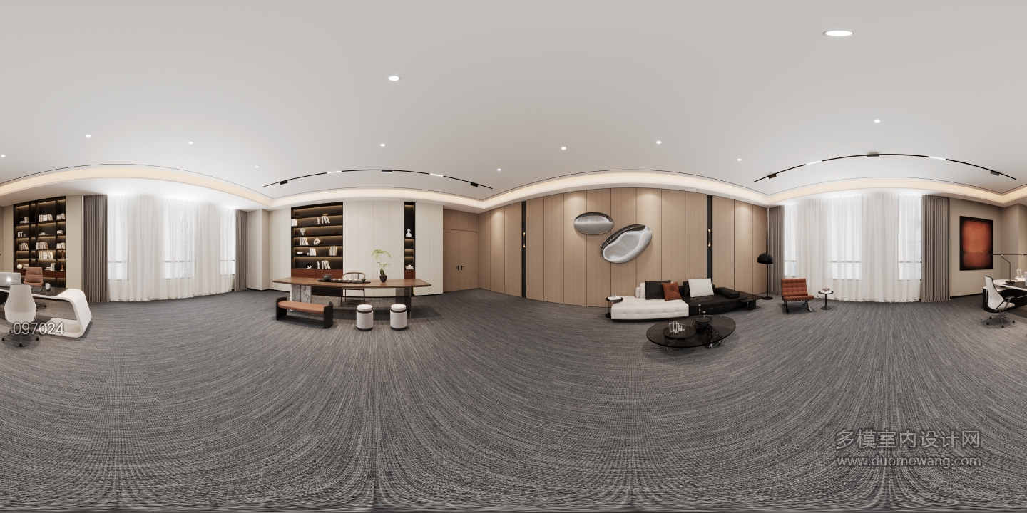 现代经理办公室全景