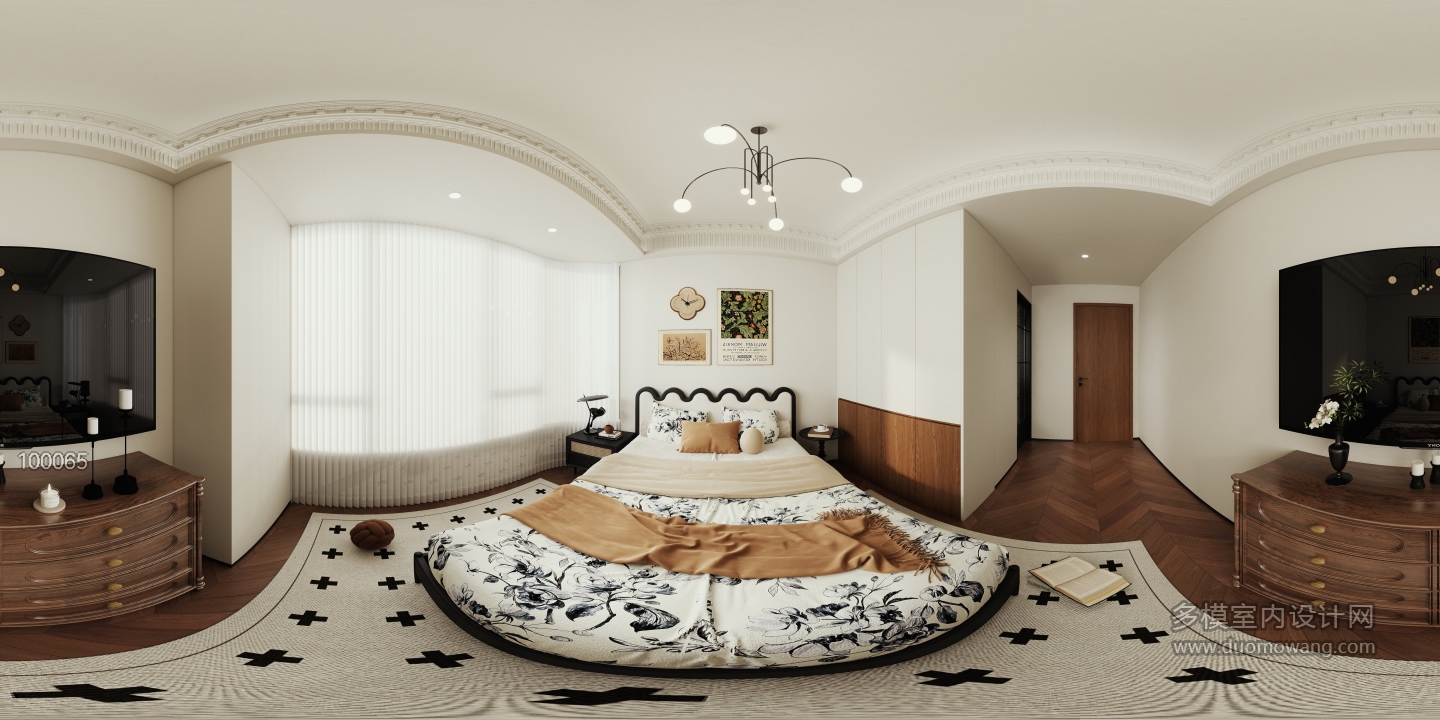 法式中古主卧全景