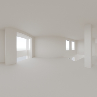 黑白灰墙体二层餐厨全景小图