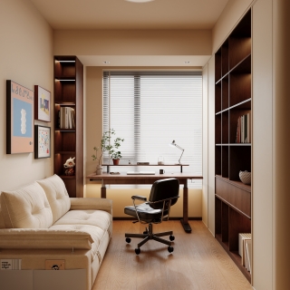 奶油中古 _书房静态