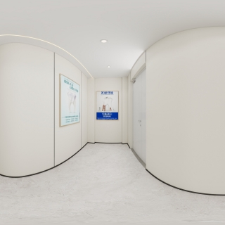 现代牙科诊所过道