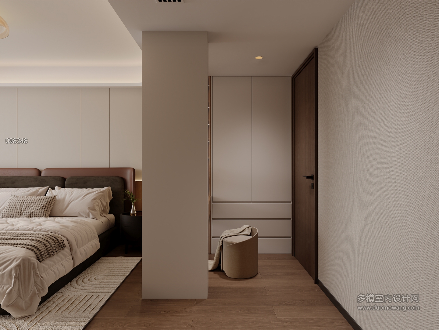 现代 主卧梳妆台静态