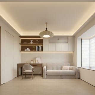 现代中古休闲室静态