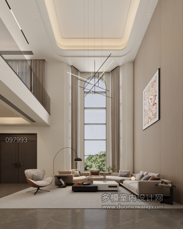 现代一层客厅01