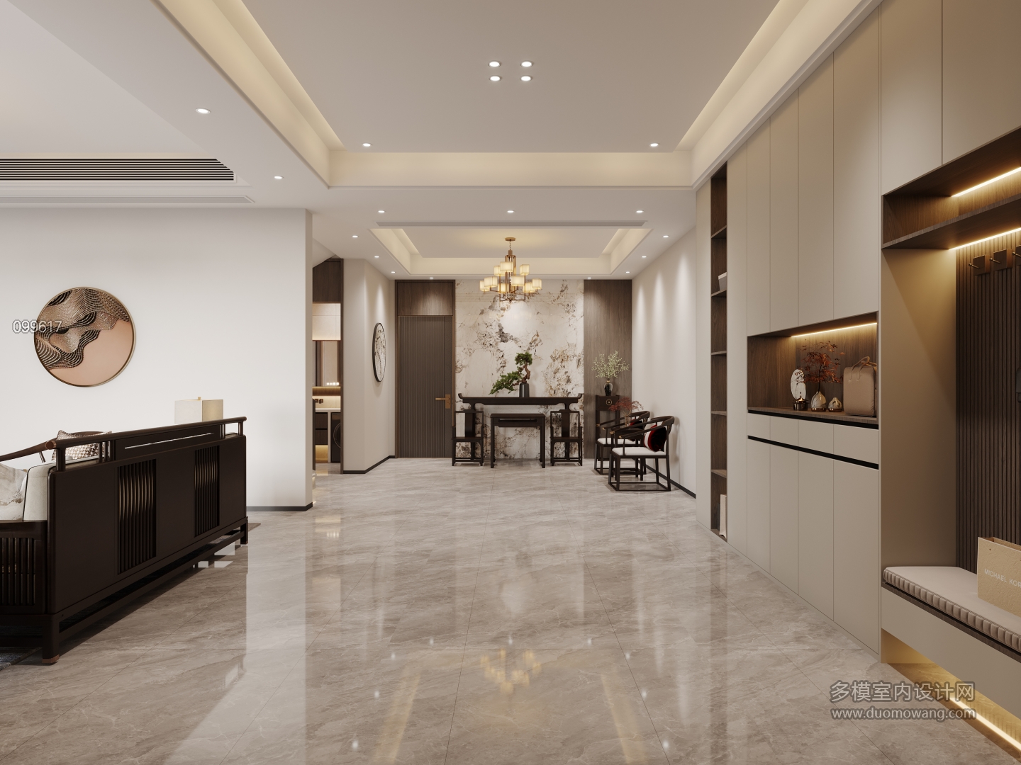 新中式中堂特写