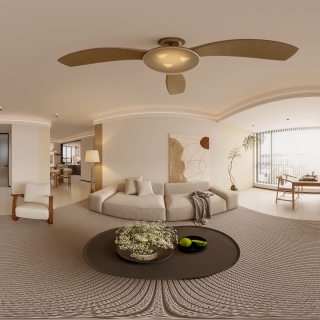 现代客餐厅全景