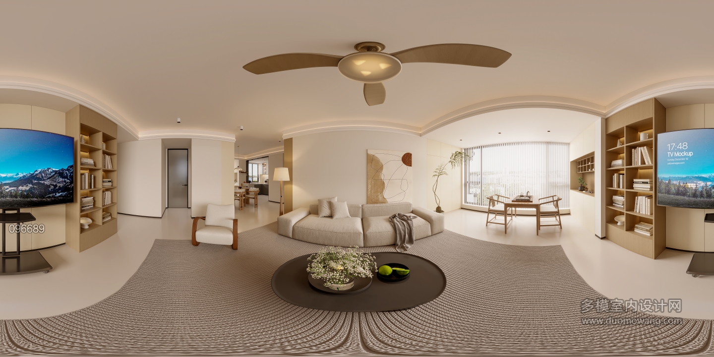 现代客餐厅全景