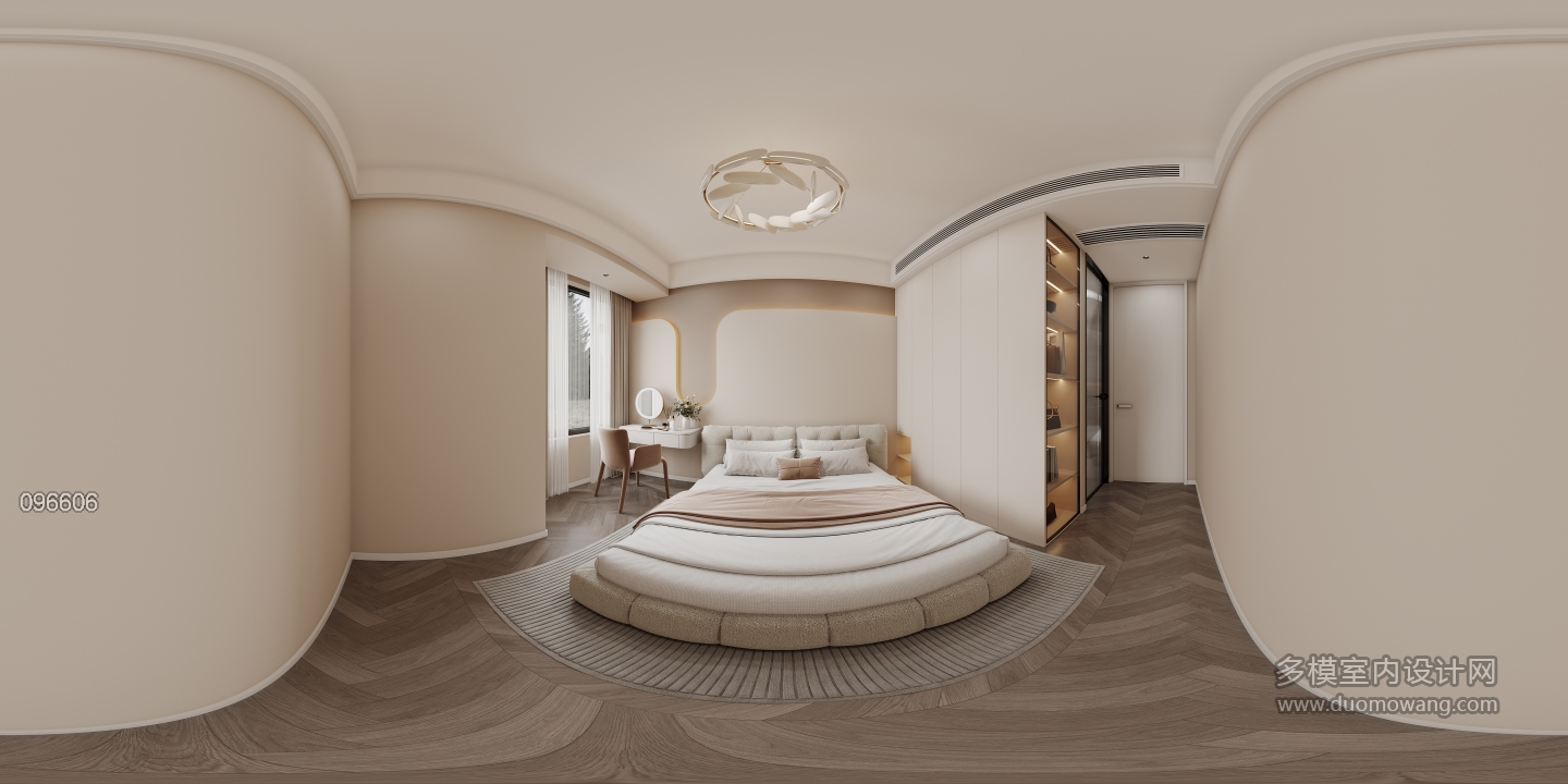 奶油-主卧全景