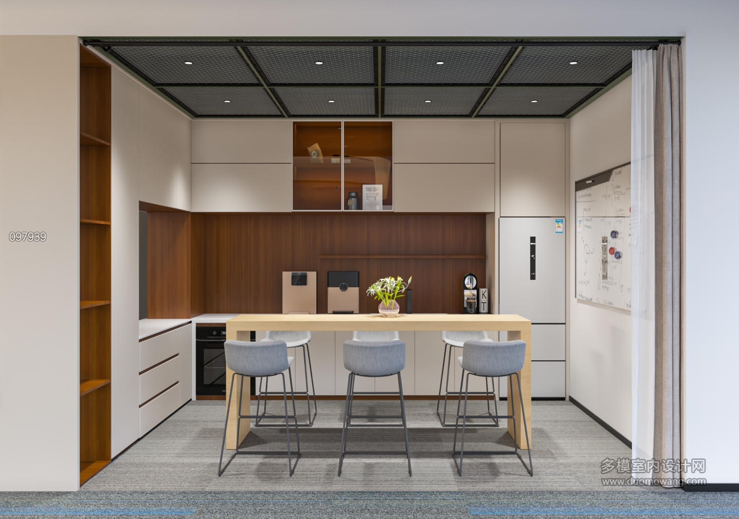 现代办公区二楼单张1