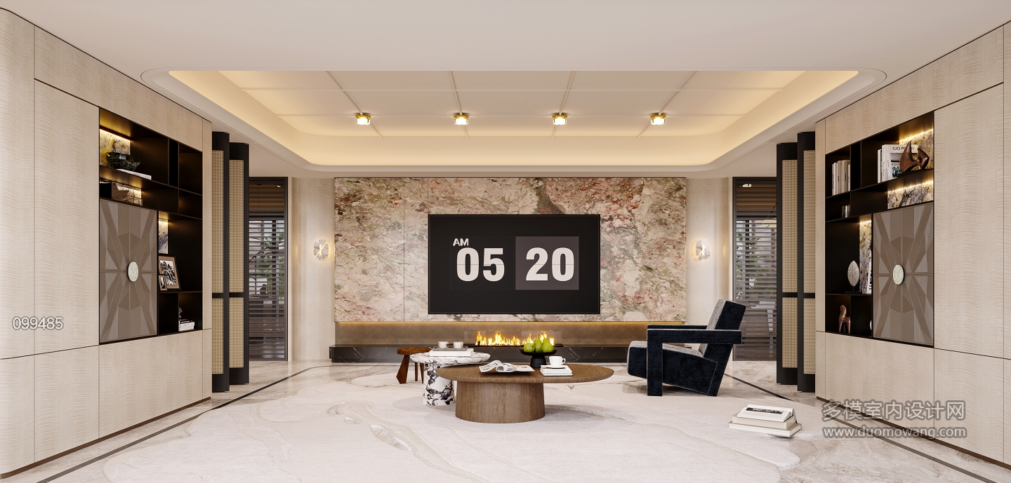 意式轻奢电视墙