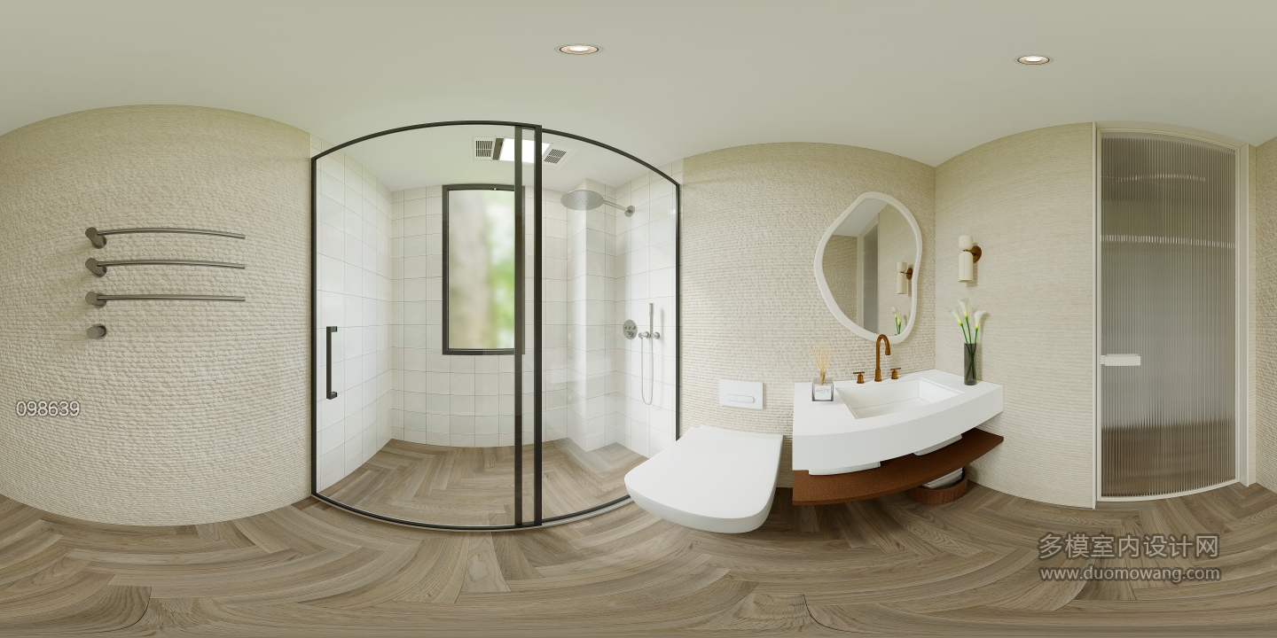 现代卫生间全景