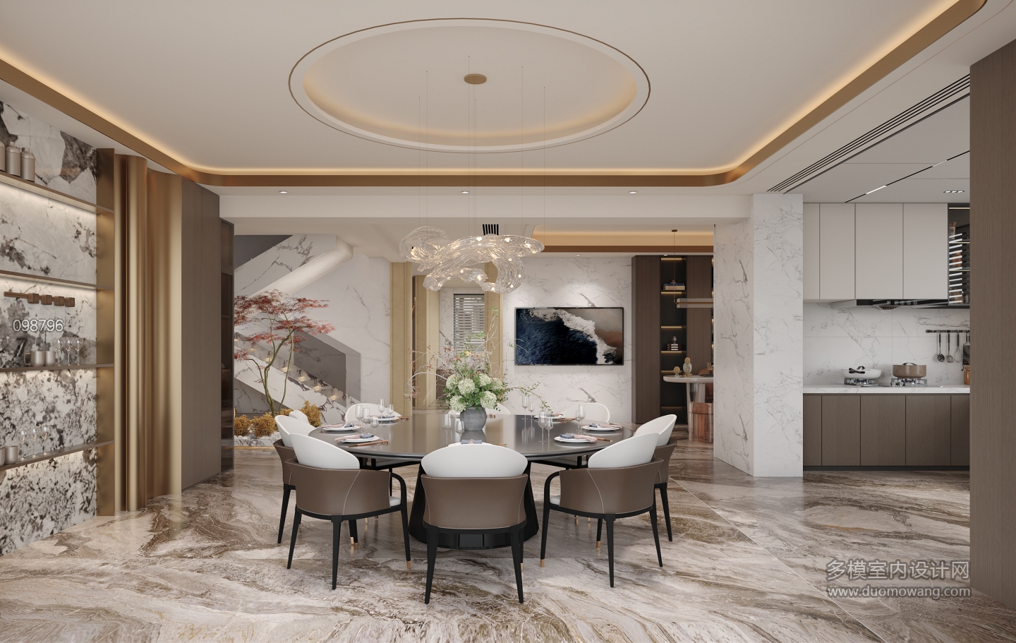 意式轻奢 餐厅静态