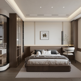 现代意式 主卧 单张