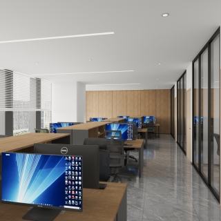 现代办公办公区静态