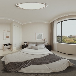 现代二楼 卧室6 全景