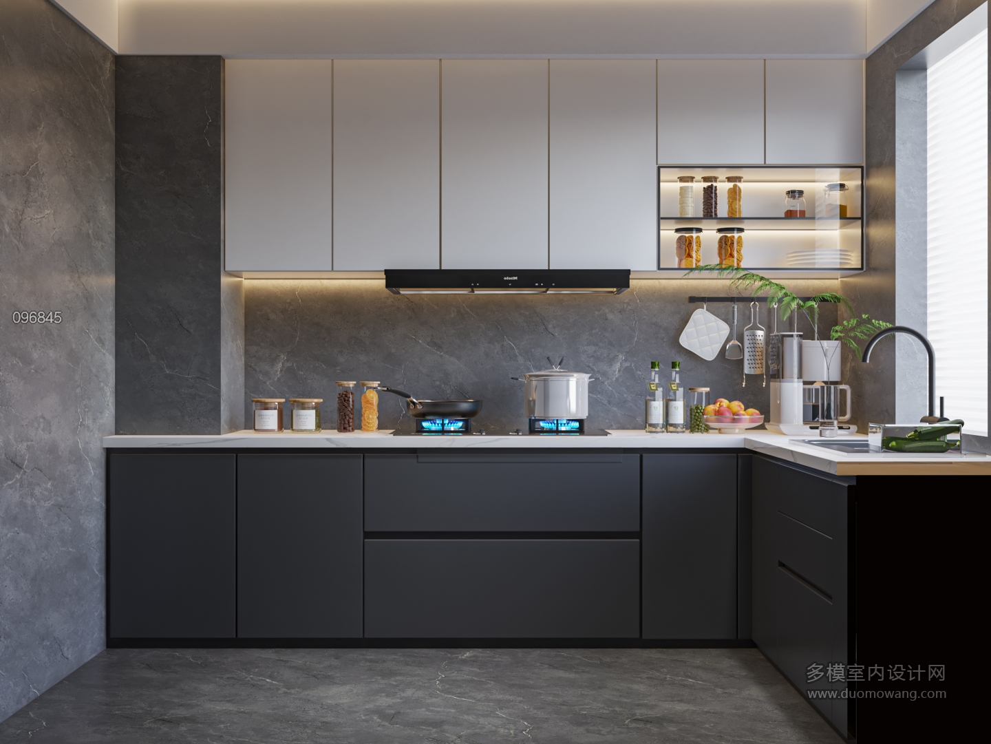 现代厨房单张