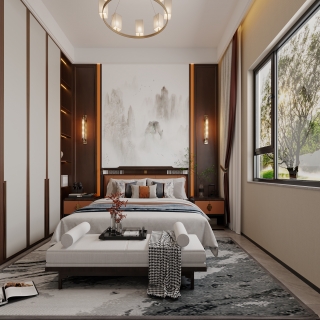 新中式北卧室_1f