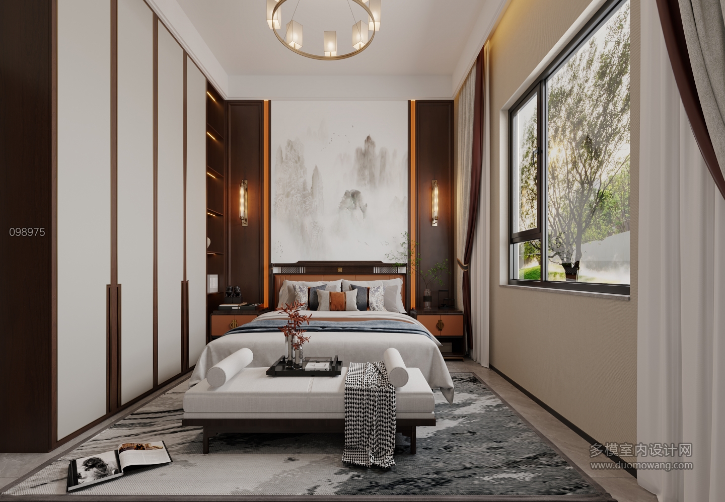 新中式北卧室_1f