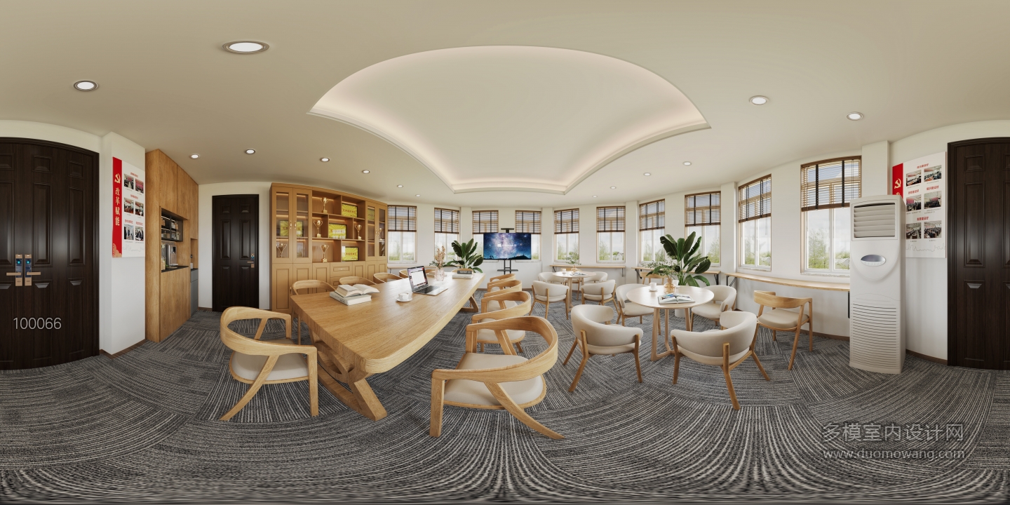 现代办公室全景