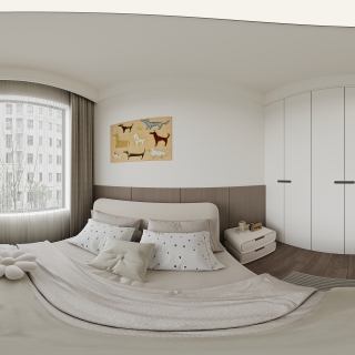 现代儿童房全景