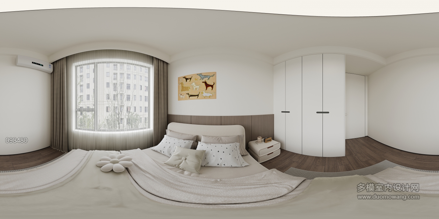 现代儿童房全景