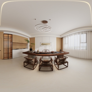 原木风二楼茶室