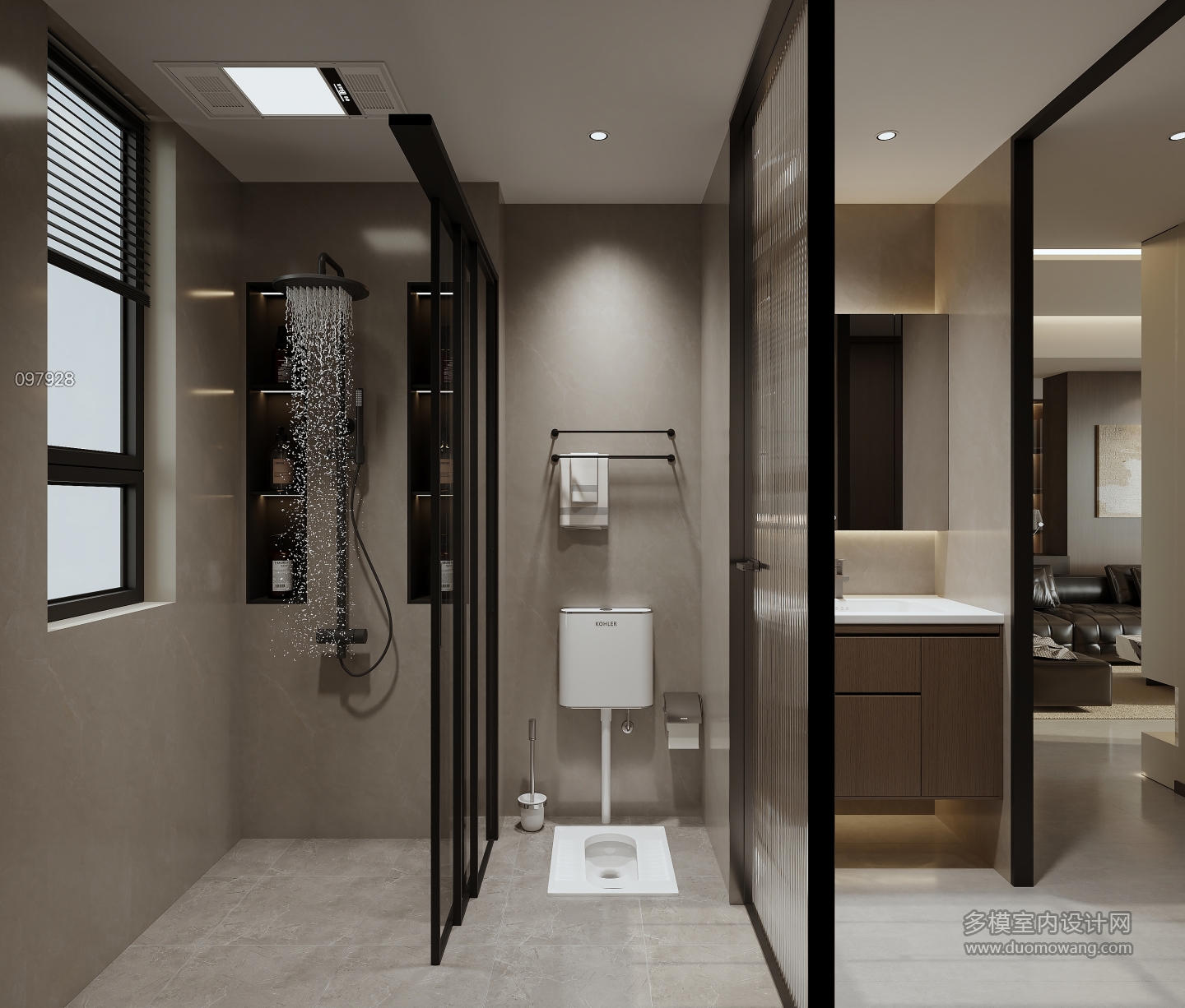 现代 卫生间 单张