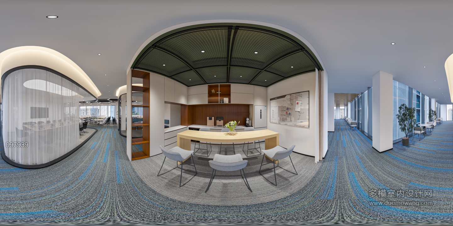 现代办公区二楼全景2